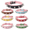 Eco-friendly Multicolor Luxury Leather Dog Collar